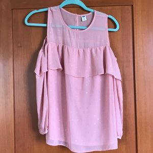 Open shoulder blouse